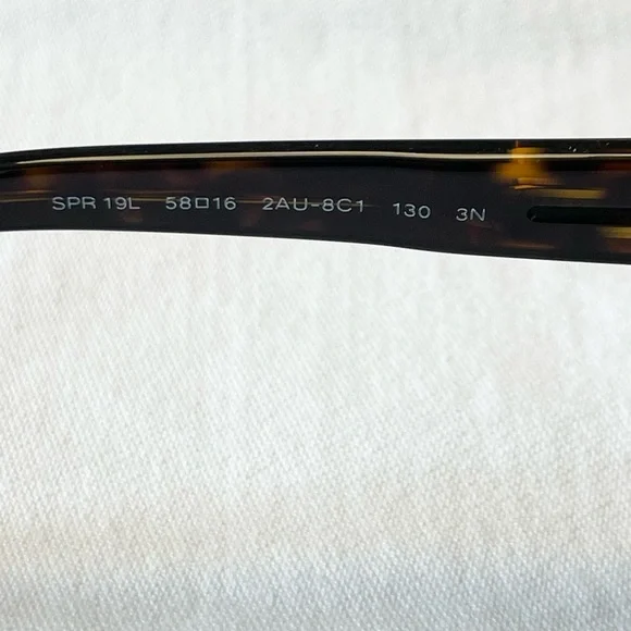 PRADA SPR19L 58/16 130 Women's Sunglasses Tortoise / Dark
Grey Lens ITALY - Picture 14 of 16